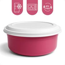 Tigela Saladeira Redonda Kit 5 Potes Plastico Com Tampa 4,6L Cozinha Salada Maionese Tigela Saladeira Redonda Kit 5 Potes Plastico Com Tampa 4,6L Cozinha Salada Maionese