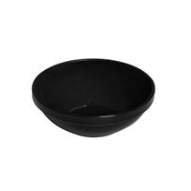 Tigela Sopeira Cumbuca Cheff Redonda Sobremesa 250ml Preta em Policarbonato Linha Premium Profissional Cook VEM