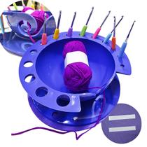 Tigela suporte para Guardar Linhas e agulhas de crochê tricô bordado