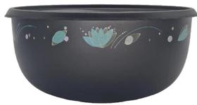 Tigela Toque Mágico 1,3 litros Flores Jet Black Tupperware Tigela Toque Mágico 1,3 litros Flores Jet Black Tupperware