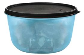 Tigela Visual 1,5 Litros Azul e Preto Tupperware Tigela Visual 1,5 Litros Azul e Preto Tupperware