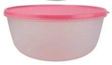 Tigela Visual 4 litros Translúcida com tampa Rosa Tupperware