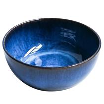 Tigelas 2400ml super grande tigela de salada de porcelana azul de cerâmica - HUOGUO