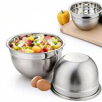Tigelas Bowl Aço Inox 1300ml Para Massas Doces Bolos Alimentos Culinária Cozinha