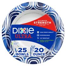 Tigelas de Papel Dixie Ultra 600ml Pacote com 25 Descartáveis Tigelas de Papel Dixie Ultra 600ml Pacote com 25 Descartáveis