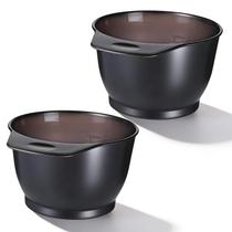 Tigelas de tintura de cabelo Qlkws, 2 peças de tinta de mistura de plástico para salão de beleza