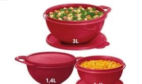 Tigelas max criativa tupper kit com 3 tigelas marsala em 3 tamanhos super úteis e bonitos