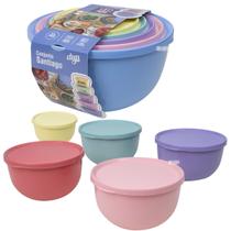 Tigelas Pote Herméticos Dup Conjunto Santiago Kit 5 Medidas Micro-Ondas Lava-Louças Freezer Bpa Free Tigelas Pote Herméticos Dup Conjunto Santiago Kit 5 Medidas Micro-Ondas Lava-Louças Freezer Bpa Free
