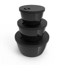 Tigelas Potes C/ Tampa Guardar Comida Legumes Saladas Grande