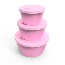 Tigelas Potes C/ Tampa Guardar Comida Legumes Saladas Grande