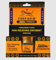 Tiger Balm Ultra Strength, Pomada para alívio da dor, 18g, Tiger Balm