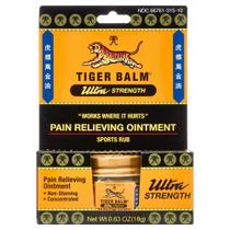 Tiger Balm Ultra Strength, Pomada para alívio da dor, 18g Tiger Balm Ultra Strength, Pomada para alívio da dor, 18g