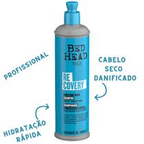 Tigi Bed Head Shampoo Recovery Hidratante Hidratação Rápida Profissional Cabelo Seco Colorido 400ml