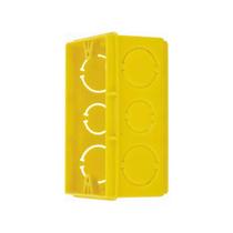 Tigre caixa de embutir amarela 4 x 2 Tigre caixa de embutir amarela 4 x 2