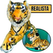 Tigre de Pelúcia Realista 30cm