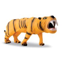 Tigre Dente De Sabre Boneco De Vinil Real Animal Selvagem - Bee Toys