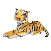 Tigre Pelúcia Deitado 35 Cm Comprimento Tigre Pelúcia Deitado 35 Cm Comprimento