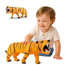Tigre Vinil Brinquedo Infantil Grande Animal Atoxico Macio