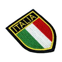 TIIT030T01 Escudo Futebol Italia Patch Bordado Termo Adesivo