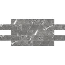 Tijolinho Mármore Monet Cinza Adesivo Flexivel p Parede 30x7,5cm - 12 Un.