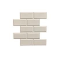 Tijolinho Retro 3d De Parede 12 Painel Revestimento 50X50 Quadradinhos Lar Casa Moderno Renovar Escritotio Lavavel Duravel