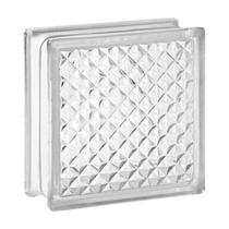 Tijolo Bloco De Vidro Transparente Textura 19x19x8 Tradestar