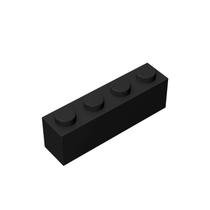 Tijolo de construção TTEHGB TOY Classic 1x4 preto 100 peças Tijolo de construção TTEHGB TOY Classic 1x4 preto 100 peças