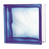 Tijolo de Vidro 19 x 19 x 8 cm Cloudy S-Color Azul 06 Unidades Tradestar Tijolo de Vidro 19 x 19 x 8 cm Cloudy S-Color Azul 06 Unidades Tradestar