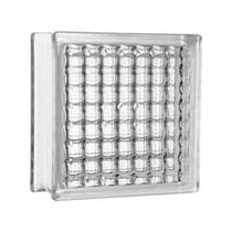 Tijolo de Vidro 19 x 19 x 8 CM Cristal Paralelo Incolor 06 Unidades Tradestar