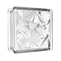 Tijolo de Vidro 19 x 19 x 8 CM Floral Gelo Translúcido 06 Unidades Tradestar Tijolo de Vidro 19 x 19 x 8 CM Floral Gelo Translúcido 06 Unidades Tradestar