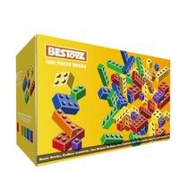 Tijolos de construção Bestoyz 1000 peças Rainbow Colors Kids 4+