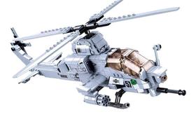 Tijolos de construção Helicóptero Sluban M38-B0838 modelo Bricks-AH-1Z