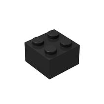 Tijolos de construção Plowyour Classic Black 2x2 100 peças Tijolos de construção Plowyour Classic Black 2x2 100 peças