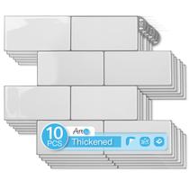 Tile Art3d, pacote com 10 Peel Stick Backsplash, 32 x 27 cm, branco quente