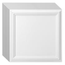 Tile Art3d, pacote com 12 telhas de teto de PVC impermeáveis de 61 x 61 cm