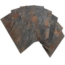 Tile AULIGET Rust Slate 7 peças 7,5x15 cm PVC Peel Stick Tile AULIGET Rust Slate 7 peças 7,5x15 cm PVC Peel Stick