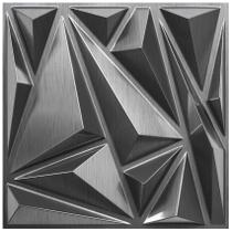 Tile STICKGOO Lightning Diamond, pacote com 33, 30 x 30 cm, prata