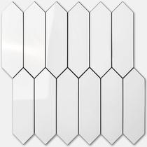 Tile Vamos Tile Hexagon White Glossy Peel Stick 33x33cm