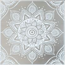 Tiles de papel de parede Main Street White Mandala 8x8, pacote com 24