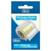 Tili notes roller amarelo com dispenser reutilizável - 50mm x 5m Tili notes roller amarelo com dispenser reutilizável - 50mm x 5m