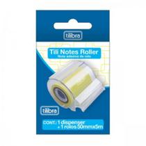 Tili Notes Roller Amarelo Tilibra 50mm x 5m Tili Notes Roller Amarelo Tilibra 50mm x 5m