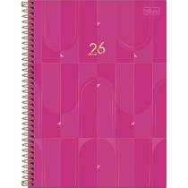 Tilibra - Agenda Executiva Espiral Diária 20 x 27,5 cm Spot Feminina 2026 - Rosa