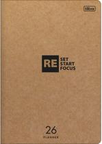 Tilibra - Planner Grampeado 17,8 x 25,4 cm Kraftwork 90 G 2026 - Reset