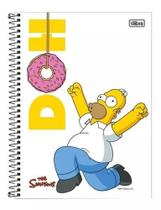 Tilibra Simpsons Universitário Espiral CD 160 folhas listradas 10 assuntos unidade x 1 x 20cm simpsons