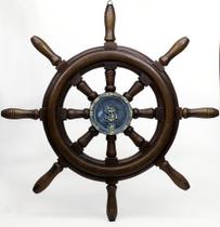 Timão de Barco Decorativo em Resina 50cm Náutica 125