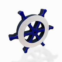 Timão Decoryou Mdf Ref 349 Azul/Branco 20x23x2,7cm Timão Decoryou Mdf Ref 349 Azul/Branco 20x23x2,7cm