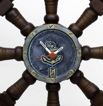 Timão Relógio De Barco Decorativo Em Resina 50Cm - KG