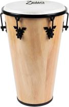 Timba 11 x 50 cm para Samba e Pagode Zaidans Madeira natural pele nylon 6 afinações chave de afinação, feito no Brasil