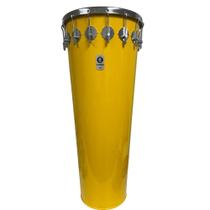 Timbal timbra 14x80cm amarelo c/aro cromado pele leitosa 16af