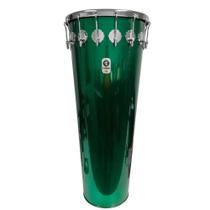 Timbal timbra 14x90cm verde c/aro cromado pele leitosa 16af